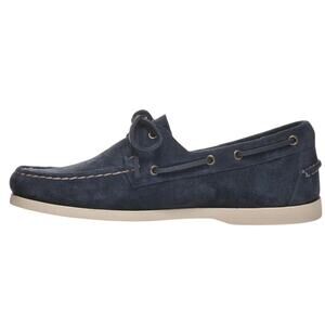 Sebago Mens Portland Roughout Loafers US 10 M NavyBLUE  Suede Slip On Boat NWOB